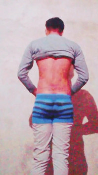 Desi Boy Outfit Put a Pent Down Showing Ass