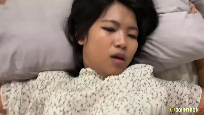 John Tron X: Johntronx - Cute Asian Amateur in a White Dress Gets Banged...