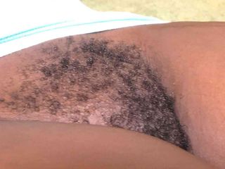Bambulax: Black Hairy Pussy Fucked and Filled by a Big White...