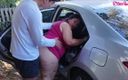 Mommy&#039;s fantasies: Touches Ass - gruba dojrzała kobieta zostaje zerżnięta w samochodzie przez...