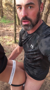 The Tall Brit Fucks Twink Luca in the Woods