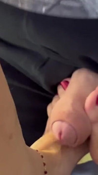 Cum on Stepaunt's Feet with Red Nails and Anklet JOI Dirty Talk MILF GILF Footjob