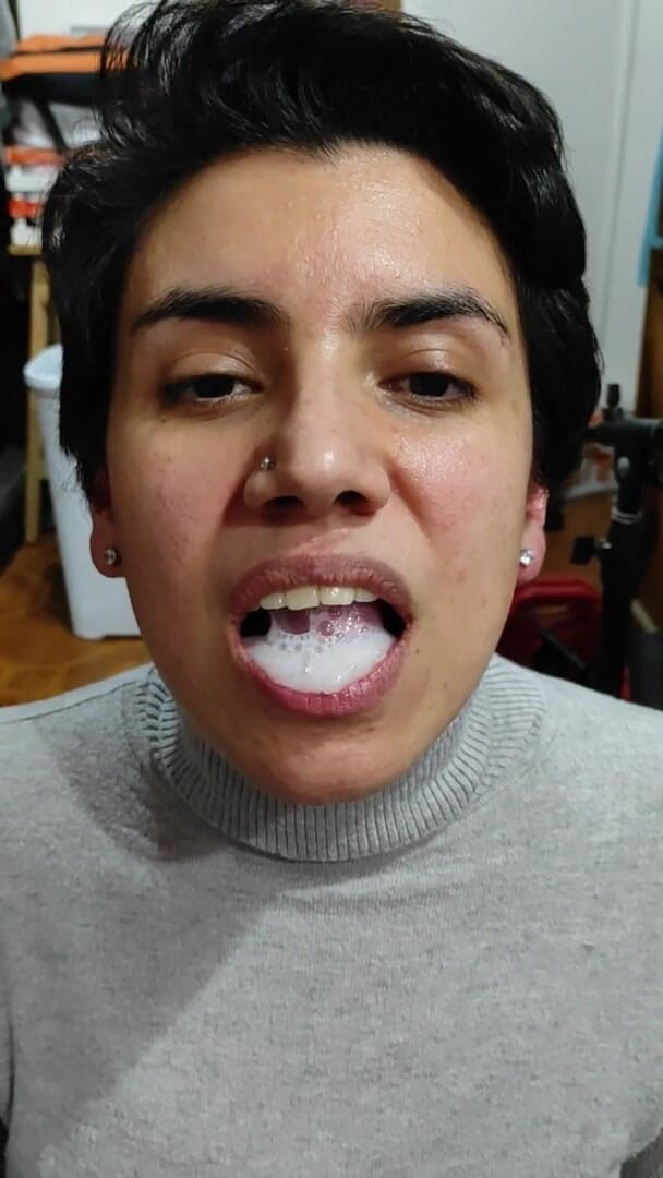 TheArtOfCum: 急ごしらえ！口いっぱいにザーメン、ザーメンプレイ、ごっくん!