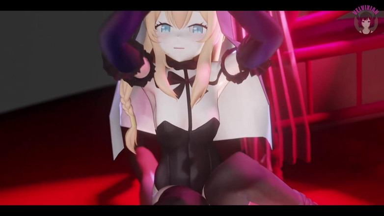 Velvixian: Tavşan takım elbiseli seksi genç kovboy kız