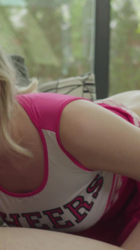 Hot Blonde Amber Moore Cheers up Stepbro with Her Tight Wet Pussy During Rough Fuck
