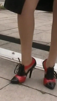 From Top to Bottom with My Pretty Black and Red Shoes