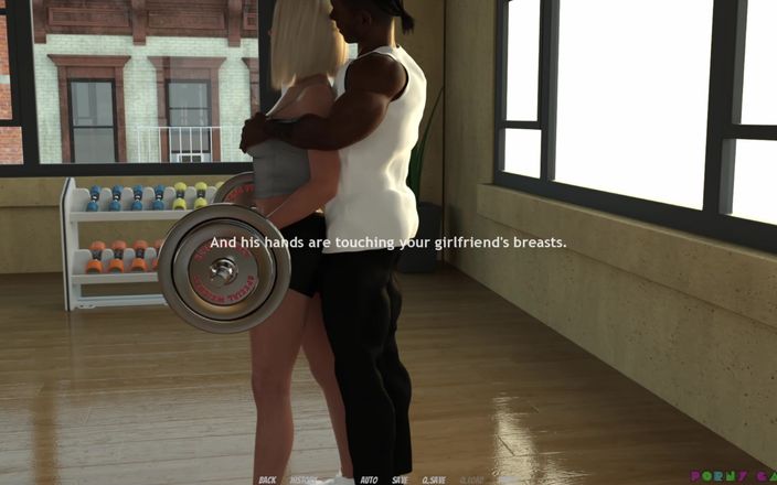 Porny Games: Moonestによるノラブーの物語 - 私の角質のベイビーとジムを開始し、パーソナルトレーナーに会う (2)