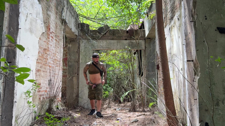 ortizjona: Public Jerk off and Dildo Play in Abandoned Build