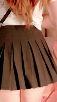 Your Girlfriend Dances and Seduces You in That Anime-style Schoolgirl Uniform