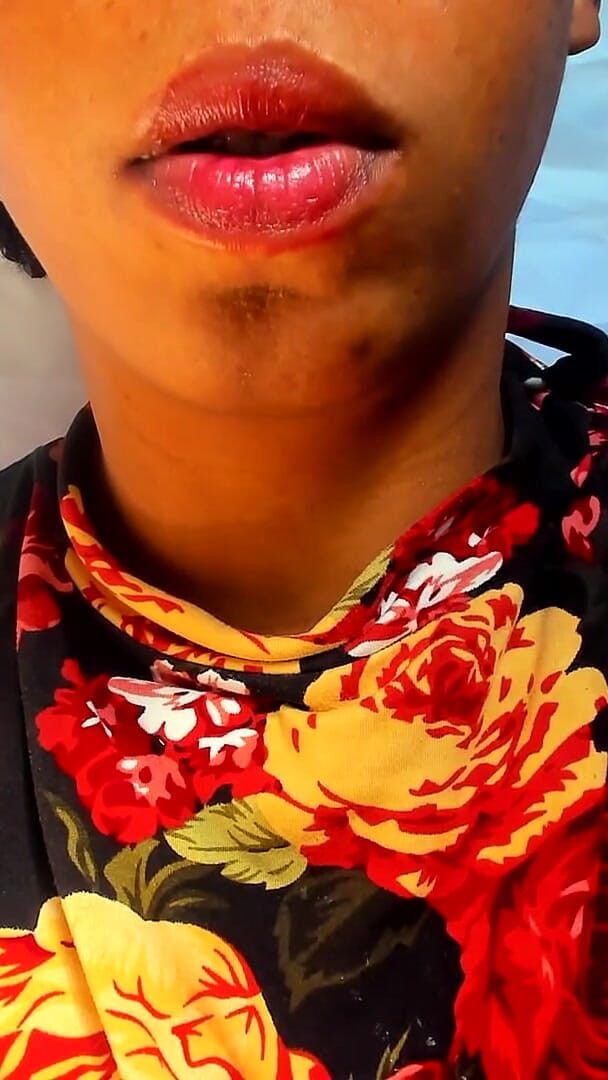 Fetish delle labbra, conto alla rovescia per l'eiaculazione! (Anale Ebony XXX) Lip Fetish, Countdown to Cum! (Anal Ebony XXX)