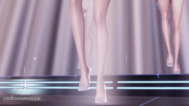 3D-Hentai Games: [MMD]のMomoland - Baam Ahri Kaisa Evlynnセクシーな裸のダンスリーグオブレジェンドKDA