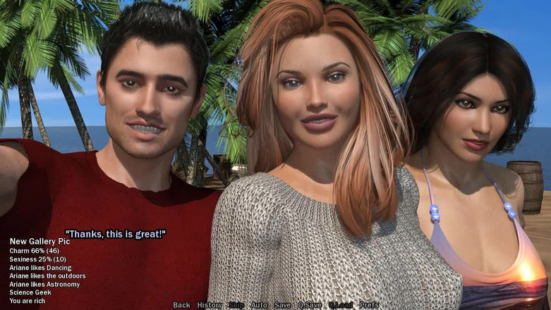 Dirty GamesXxX: Ariane v ráji: exotický ostrov plný sexy holek ep 2