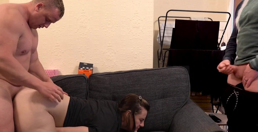 Stacey Reid: Big Butt PAWG Double Anal Creampie Cuckold Using Another Mans...
