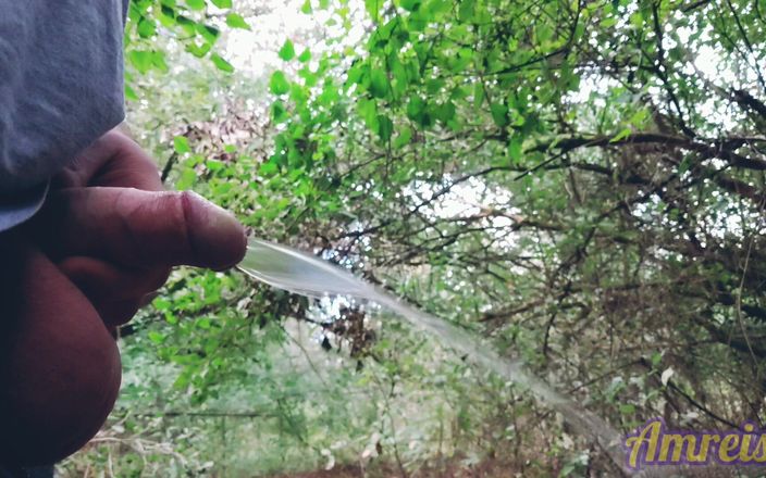 Amreis: Masturbation torride dans la forêt extrême, éjaculation dans slomo