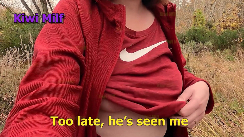 Kiwi Milf: Walking Naked Outdoors, Caught and Fucked by a Stranger