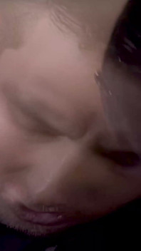 Brunette in a Moving Limo. Fuck Then Facial