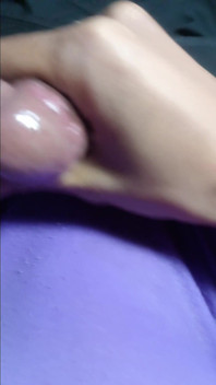 Asian Man with Hair Masturbating
