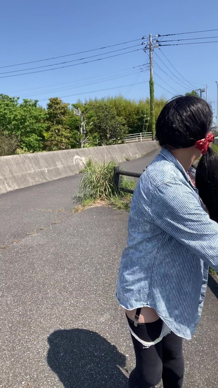 megu2002: No. 227: Exposing My Pussy Along the Road