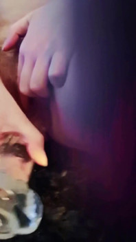 Amateur Teen Clear Dildo Masturbation