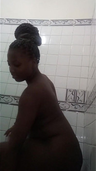 Went in the Bathroom Saw This Cute Hot Ebony Teen Girl in the Shower She Fingering Her Tight Wet Soapy Pussy - Mastermeat1