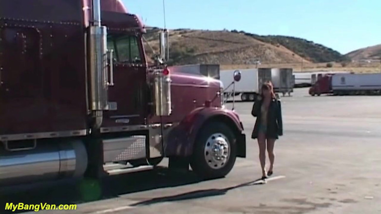 My Bang Van: Crazy MILF rough bangvan DP fucked