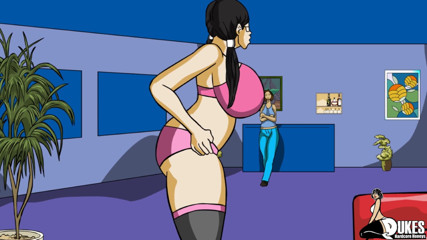 Dukes Hardcore Honeys: Üvey anne üvey kızının pornoyu zor yoldan yaptığını öğreniyor