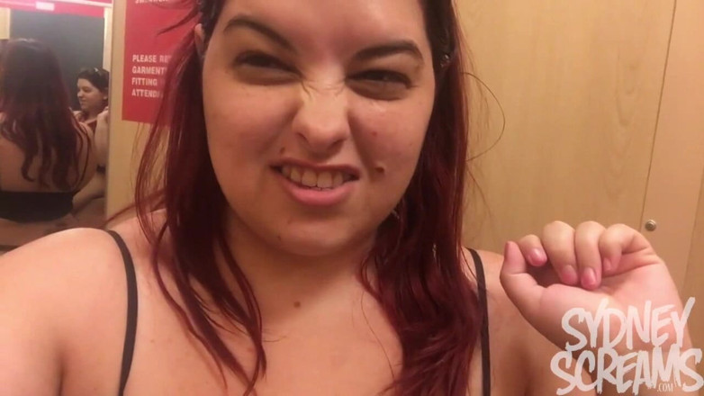 Sydney screams fetish: Public Dressing Room Tight Jeans - Wmv