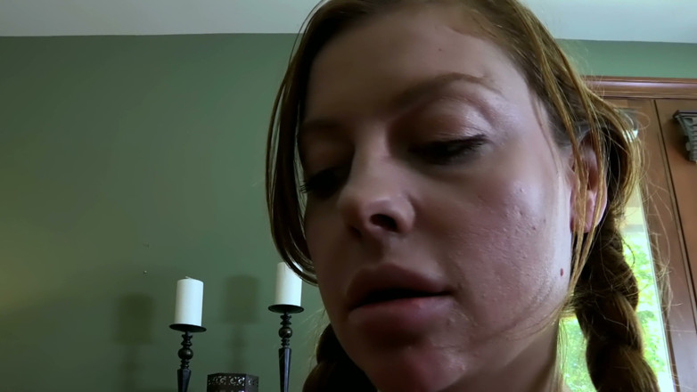 Lesbian Love Movies: Plat gelikt op het aanrecht - bleke roodharige eindigt onder het...