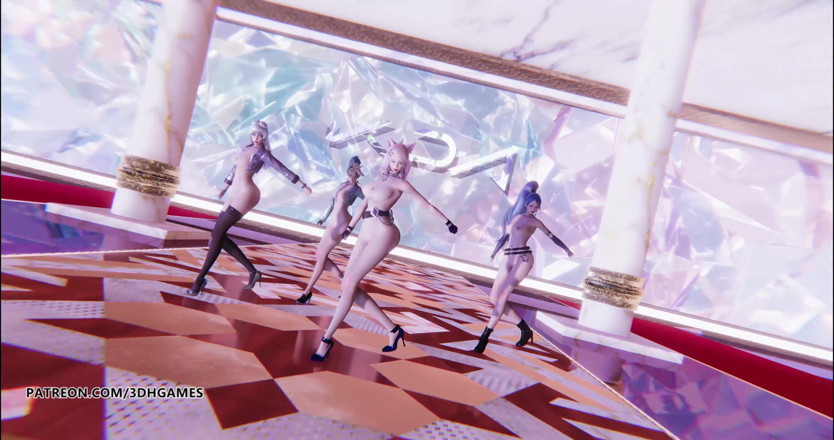 3D-Hentai Games: KDA - altro ballo nudo Ahri Akali Evelynn Kaisa Kda Seraphine...
