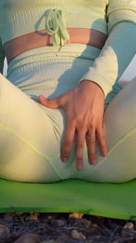 Hot Masturbation After Yoga in Sport Suit!