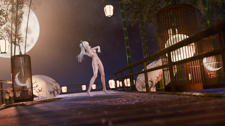 MikuMotion: Erotická Cheongsam kundička starověkého stylu Odhalena