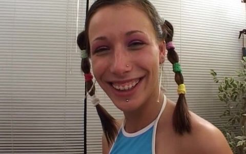 Cute German Teen Swallows Cum After Anal Gangbang Action