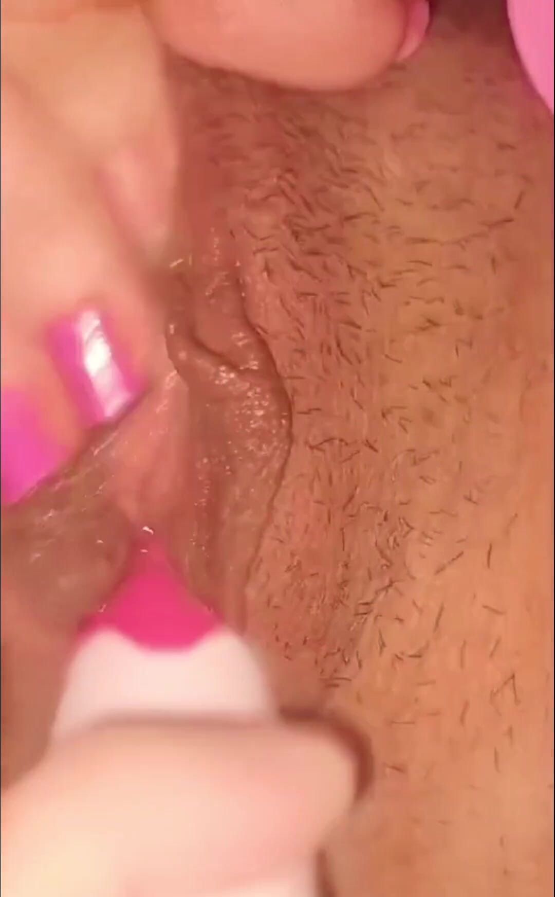 Clitoral Orgasm with Vibrator in Vagina