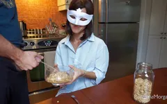 A complete breakfast - piss and cum!