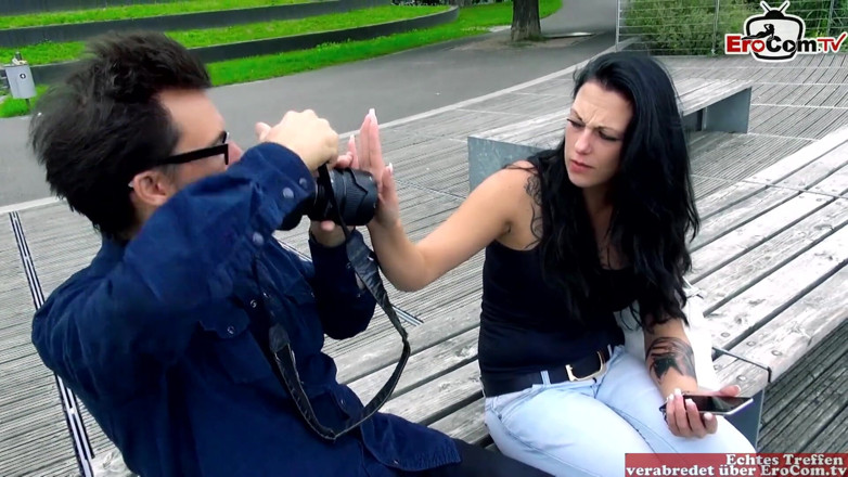 EroCom: Black haired tattooed slut picked up for sex on the...