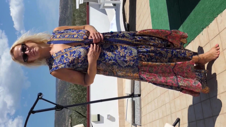 Selena 70: Amateur Blonde Mature Wife Enjoys It Outdoors