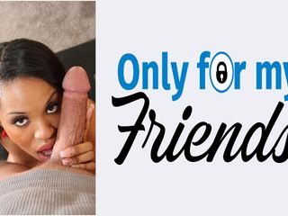 Only for my Friends: Aryana Adin, uma namorada de cabelos escuros de pele escura,...