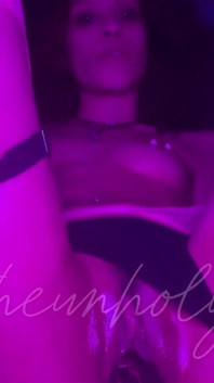 Masturbating
