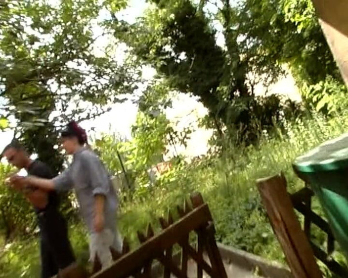 German amateur couples: Hot Redhead German Slut Fucking at the Park