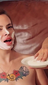 Cream Pie for the Loser Challenge Punichement