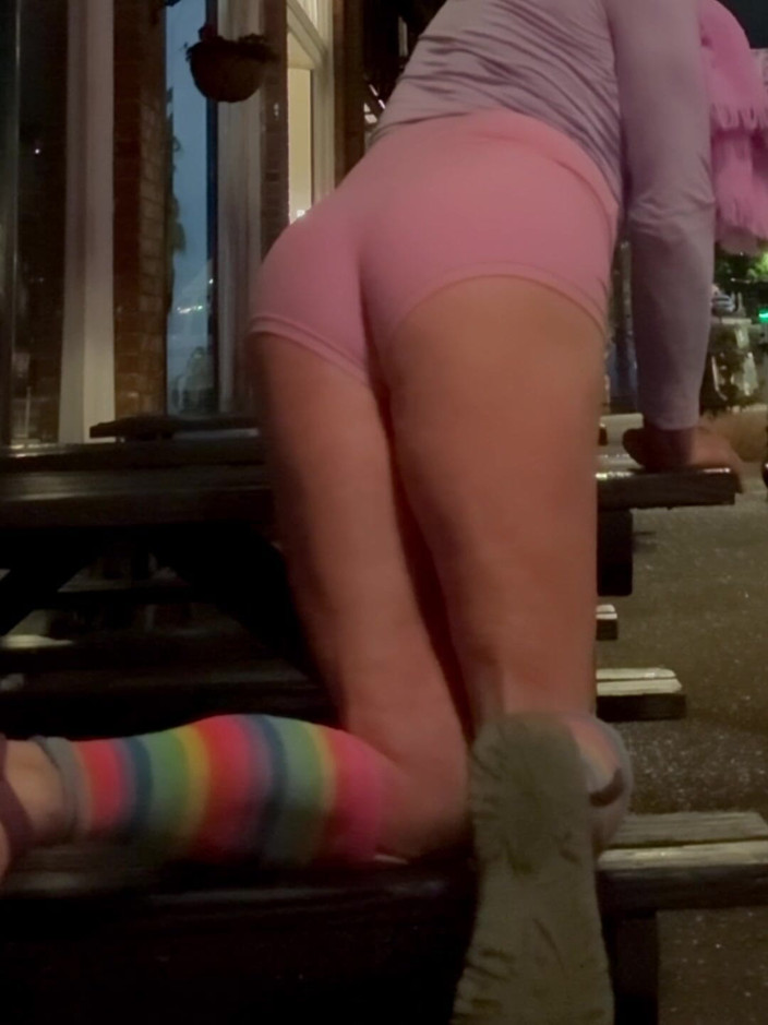 CindieLove: Hot Sissy Downtown Public Dildo Sidewalk Assfuck
