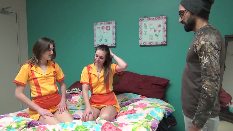 Jerky Girls: 2 Stroke Girls Episode 2 Featuring Violet Thompson, Sandy Thompson