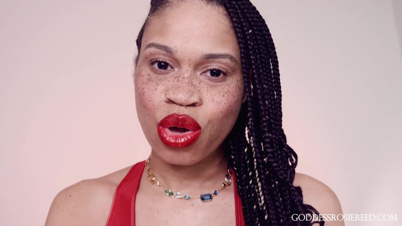 Rosie Reed: Lips of Love - deusa negra dominatrix Rosie Reed - sensual adoração...