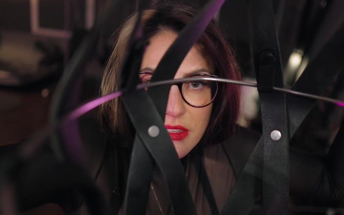 Countess diamond: Jaula de correa de cuero - confinamiento sin peso total