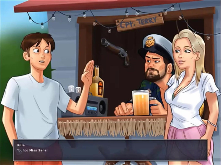 Cartoon Play: Summertime Saga Part 44 - Stepaunt Sentuh Zakar Saya Di Bawah Meja...