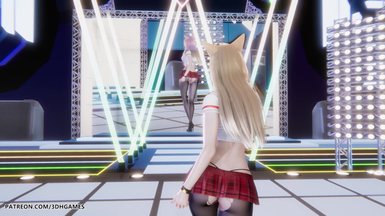 3D-Hentai Games: I Ren - Butt - Ahri Sexy Striptiz