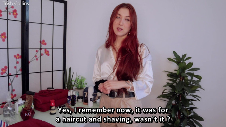 Madelaine Rousset: Asmr JOI (french with Subs) - the Barber Shop.