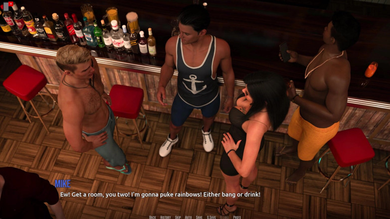 3D Cartoon Porn: Dominos Beach 21: Victory Party Start &amp; Christine's Anniversary Worry (sfw)