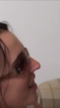 Amateur sex sucks cock and shoves it in her pussy