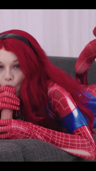 Spider Woman and Her Wet Needy Spider Holes. Thor's Hammer Cream